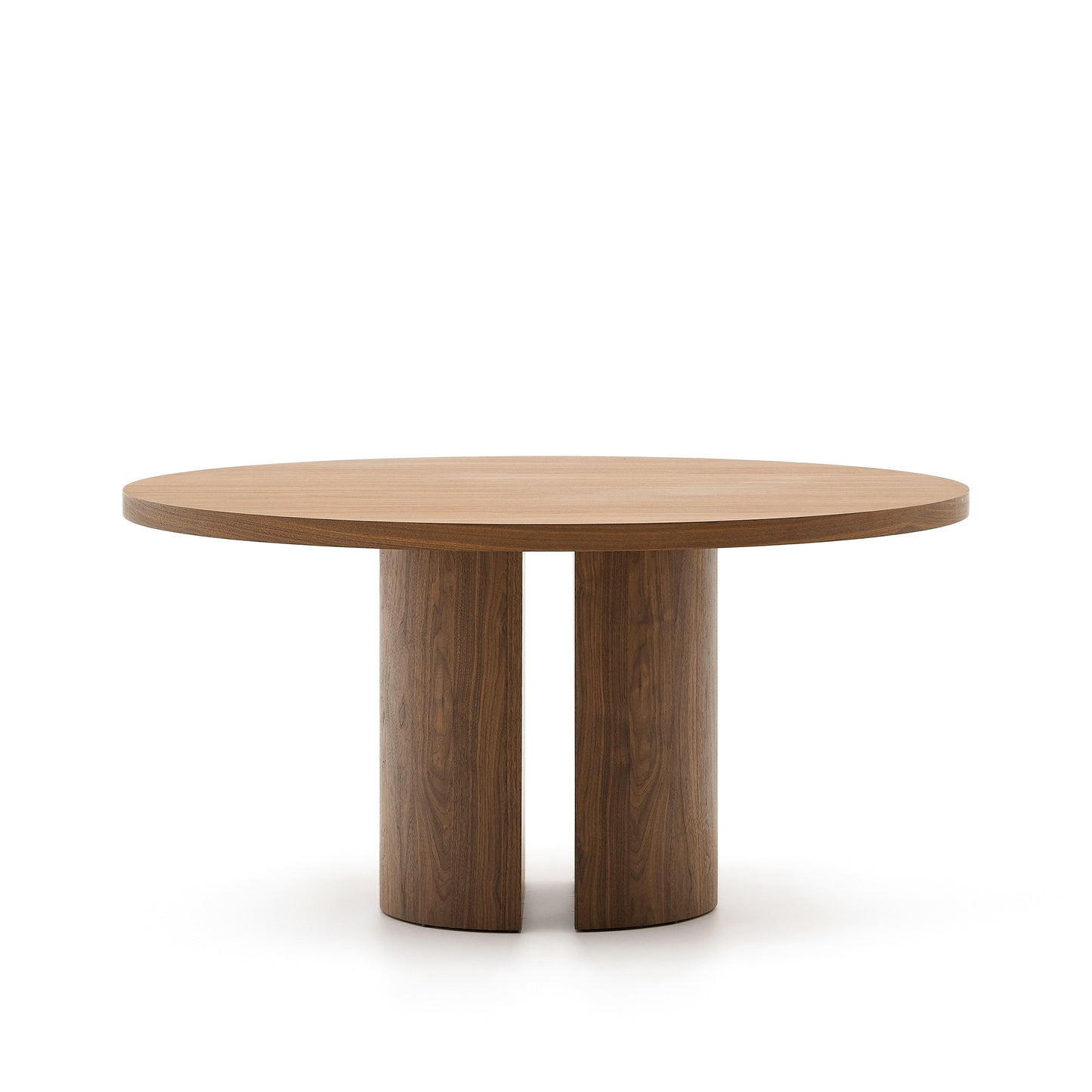 Kave Home Nealy eettafel Ø150 cm Walnoot