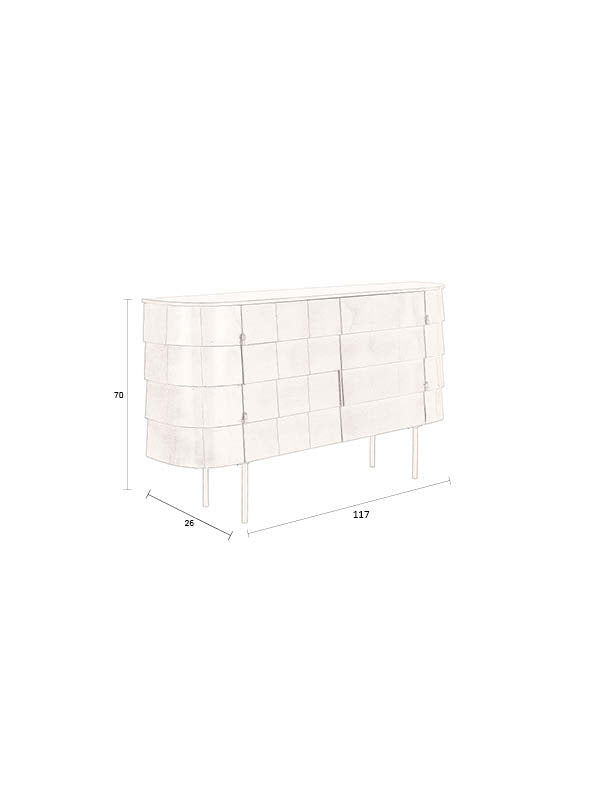 Dutchbone Hanna dressoir Goud