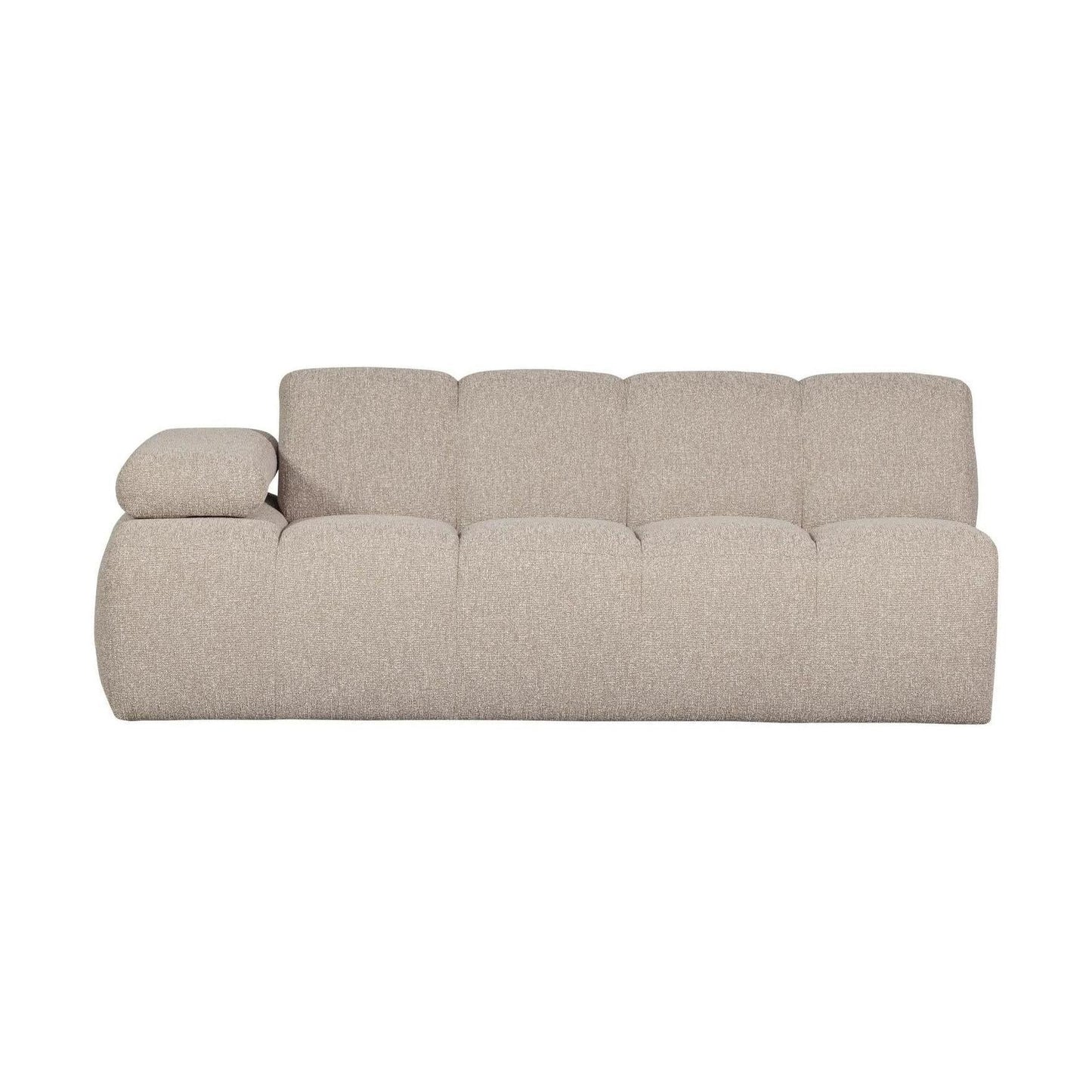 WOOOD Mojo 2-zits bank arm links bouclé Beige Melange