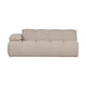 WOOOD Mojo 2-zits bank arm links bouclé Beige Melange