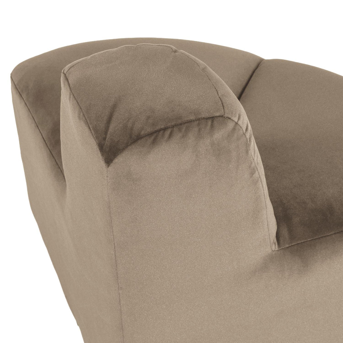 WOOOD Mojo eetbank hoek rond rugleuning velvet Khaki