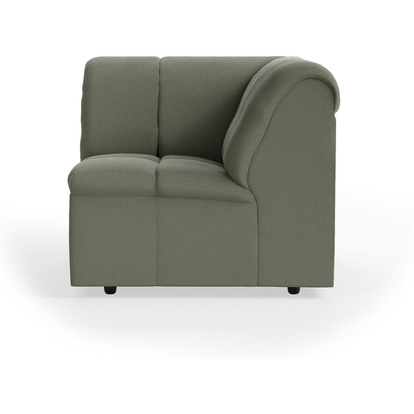 HKliving Wave bank corner Linen Army Green