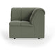 HKliving Wave bank corner Linen Army Green