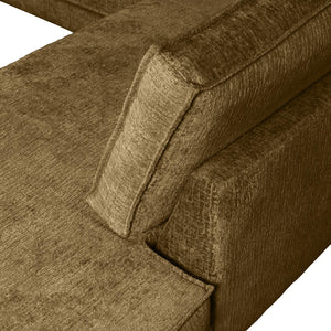 WOOOD Rodeo hoekbank rechts velvet Brass