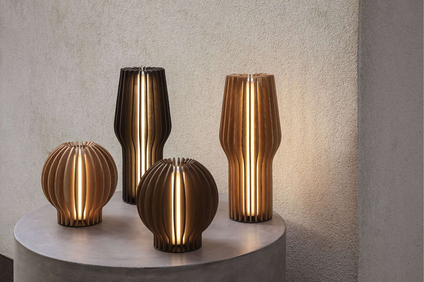 Eva Solo Radiant tafellamp rond oak Bruin