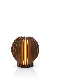 Eva Solo Radiant tafellamp rond smoked oak Bruin