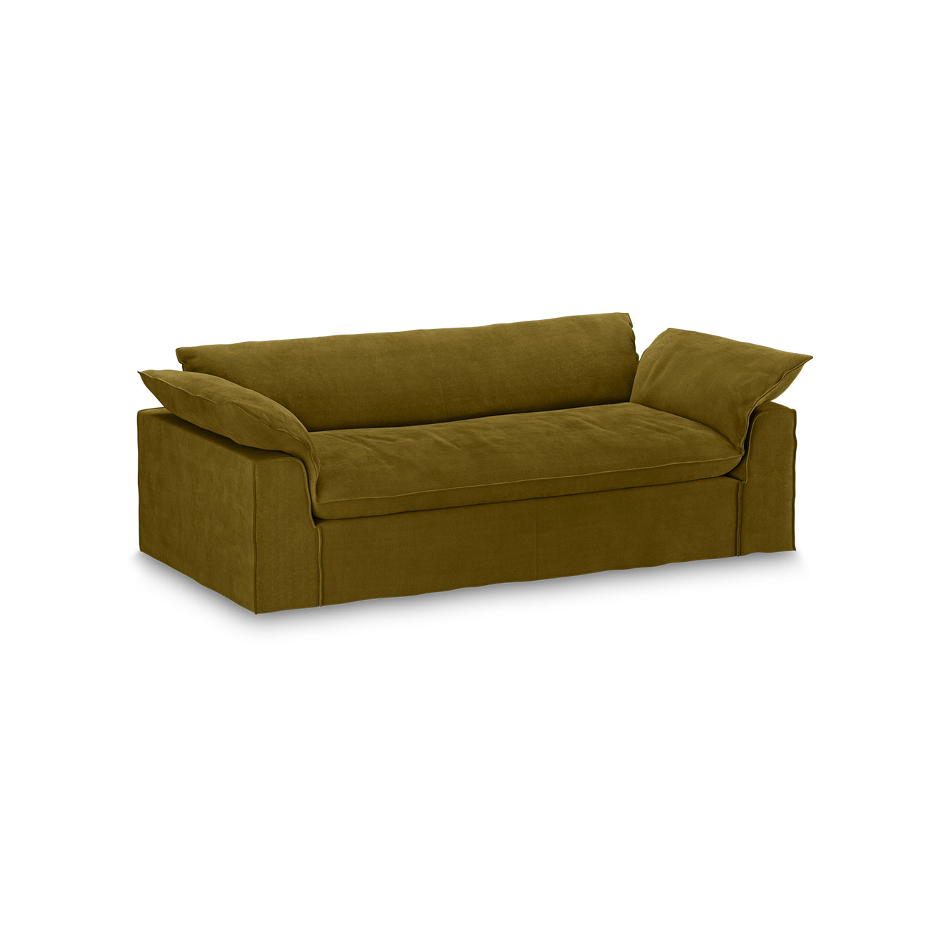 HKliving Nomad bank 244 cm Royal Velvet Olive
