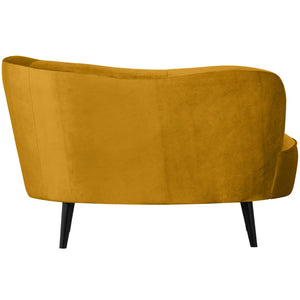 WOOOD Sara lounge fauteuil rechts velvet Oker