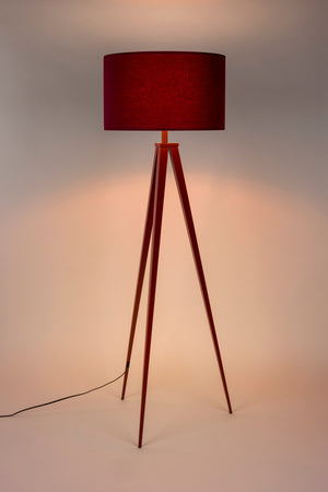 Zuiver Tripod vloerlamp Burgundy