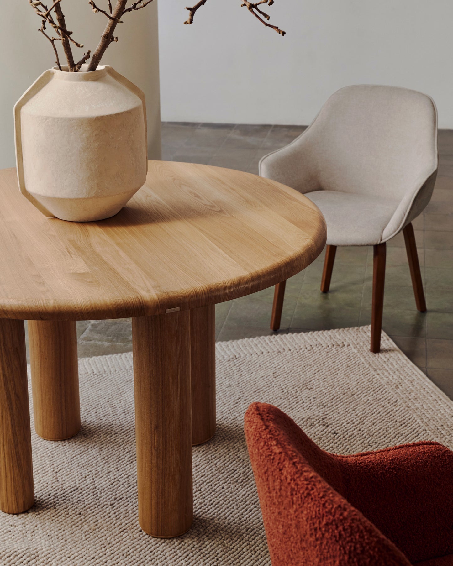 Kave Home Mailen eettafel Ø120 cm Naturel