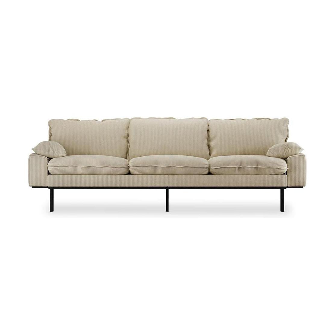 HKliving Retro 4-zitsbank Corduroy Rib Hay