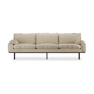 HKliving Retro 4-zitsbank Corduroy Rib Hay