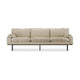 HKliving Retro 4-zitsbank Corduroy Rib Hay