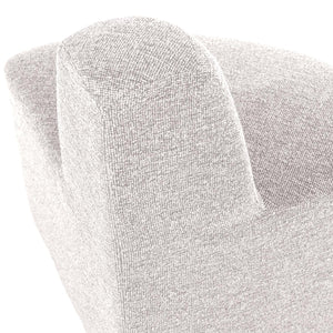 WOOOD Mojo Base eetbank hoek rond rugleuning bouclé Ecru
