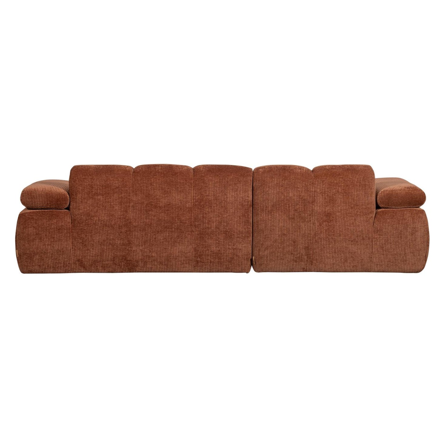 WOOOD Mojo chaise longue bank links ribstof Roestbruin