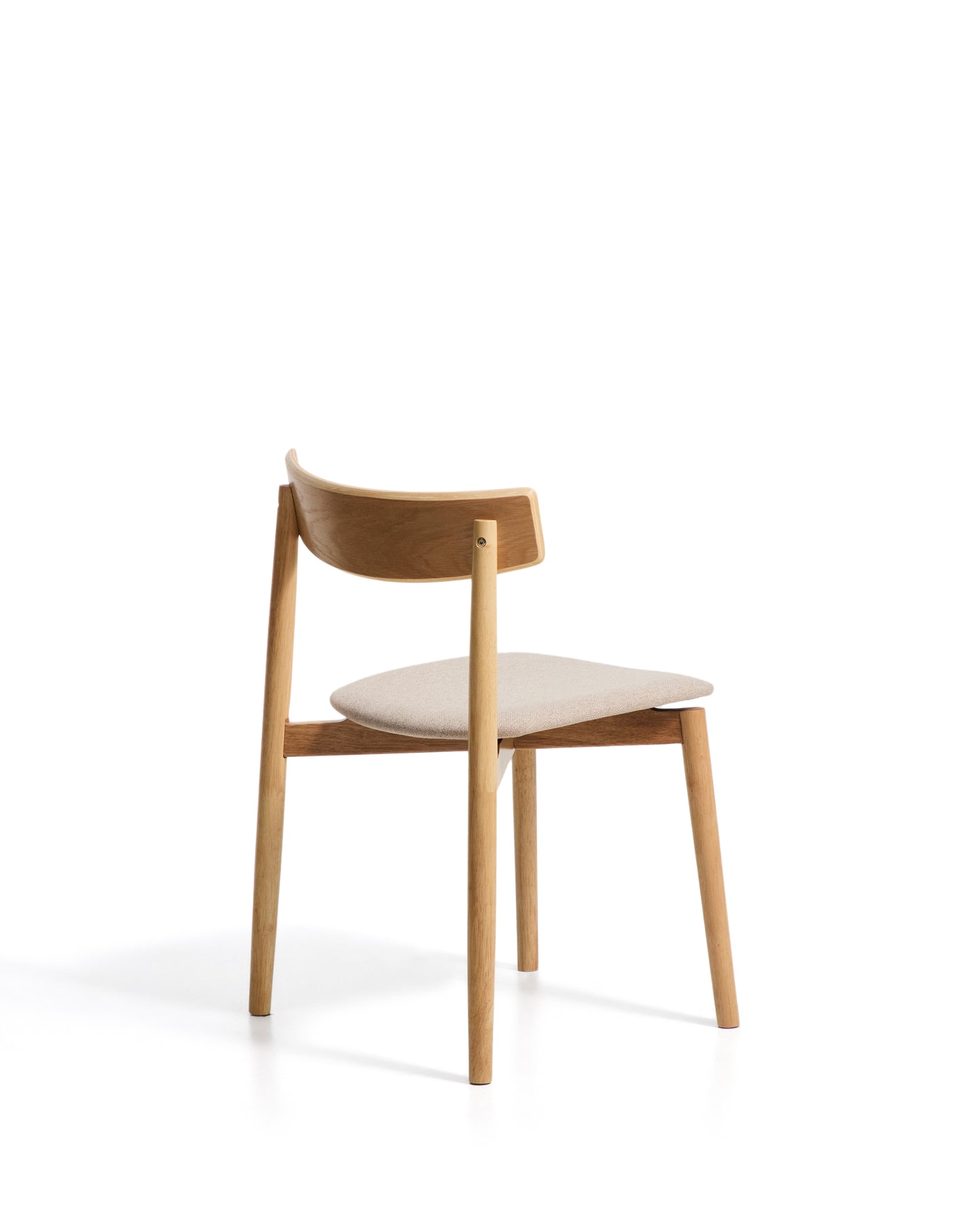Kave Home Evera eetkamerstoel chenille Grey/Beige