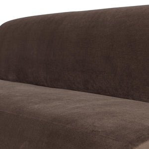 WOOOD Mojo Base eetkamerbank 164 cm velvet Bruin