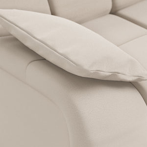 HKliving Wave bank left low arm Cosy Beige