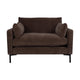 Zuiver Summer fauteuil Donkerbruin