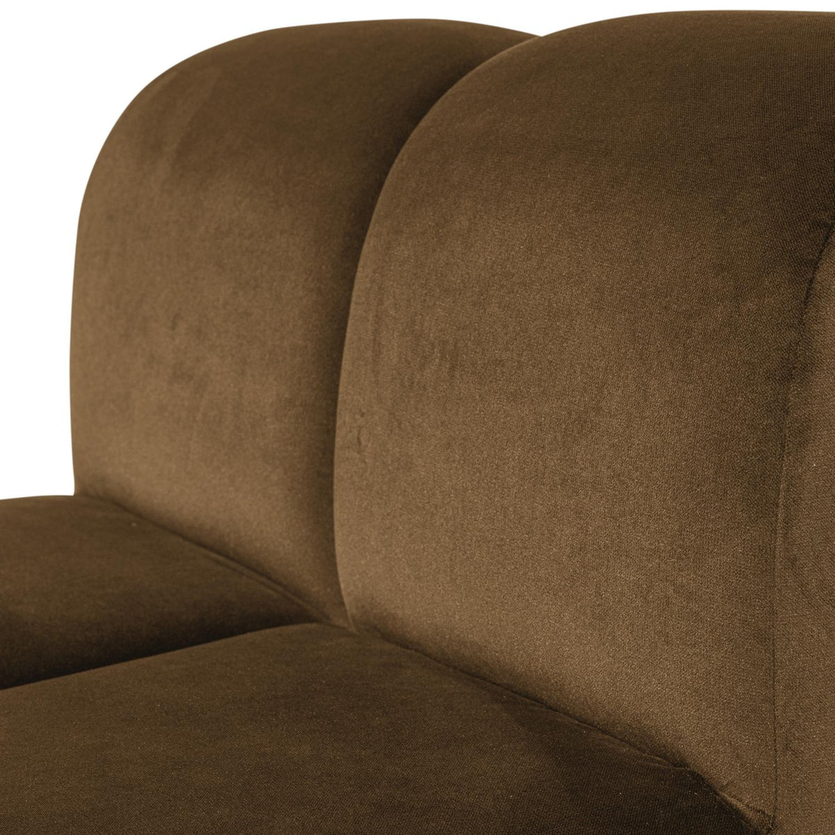 WOOOD Mojo eetkamerbank 84 cm met rugleuning velvet Honinggeel