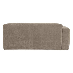 WOOOD Mojo Base 2-zits bank arm links rib Donkerzand