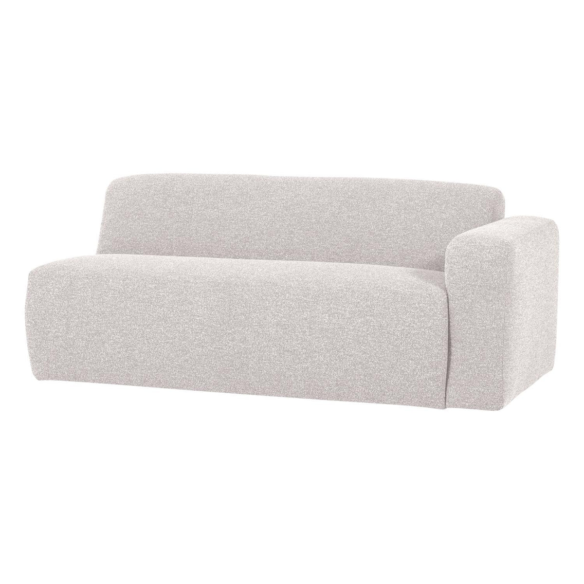 WOOOD Mojo Base 2-zits bank arm rechts bouclé Ecru