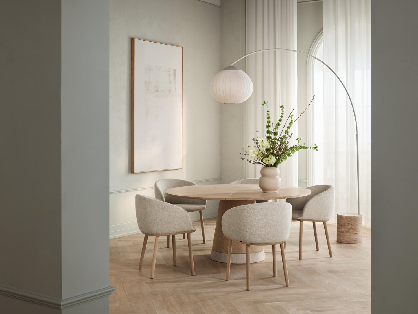Bolia Join eetkamerstoel Adria Dark Beige donker geolied eiken