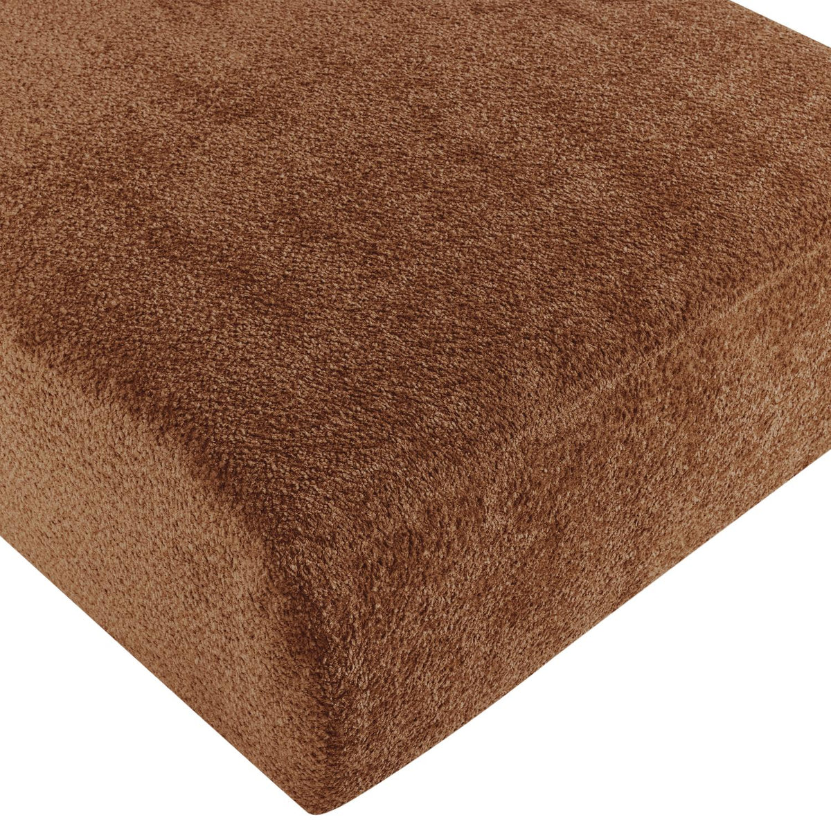 WOOOD Mojo Base chaise longue bank arm rechts wollig Roestbruin