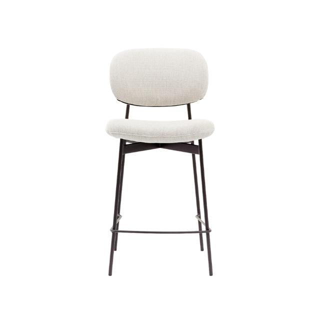 HelloChair HC51 Fedja barkruk San Remo Naturel vierpoot zwart