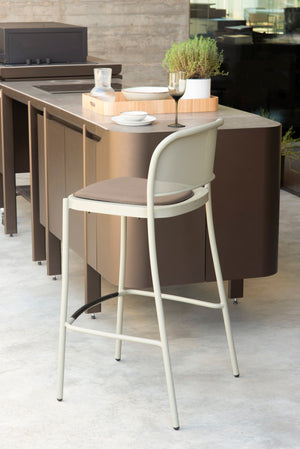 EMU Café barkruk H75 matt white