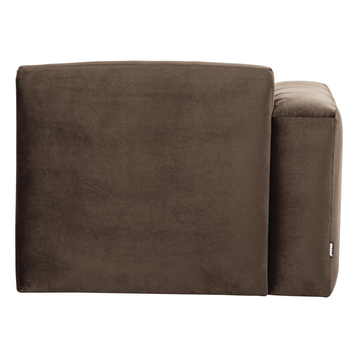 WOOOD Mojo Base 1-zits bank arm links velvet Bruin