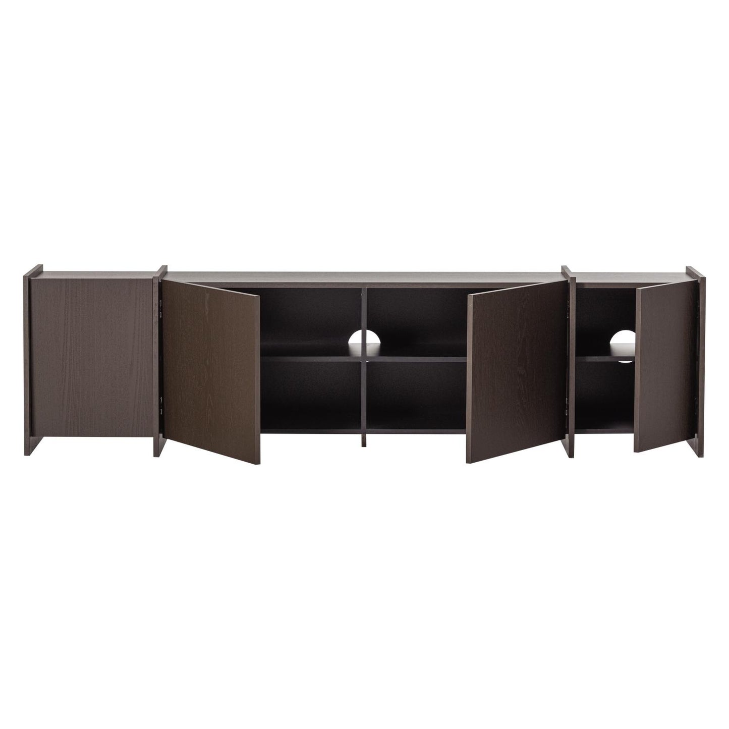 WOOOD Brock tv-meubel 200 cm Middenbruin