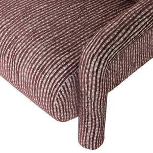 WOOOD Lenny fauteuil dessin Bordeauxrood