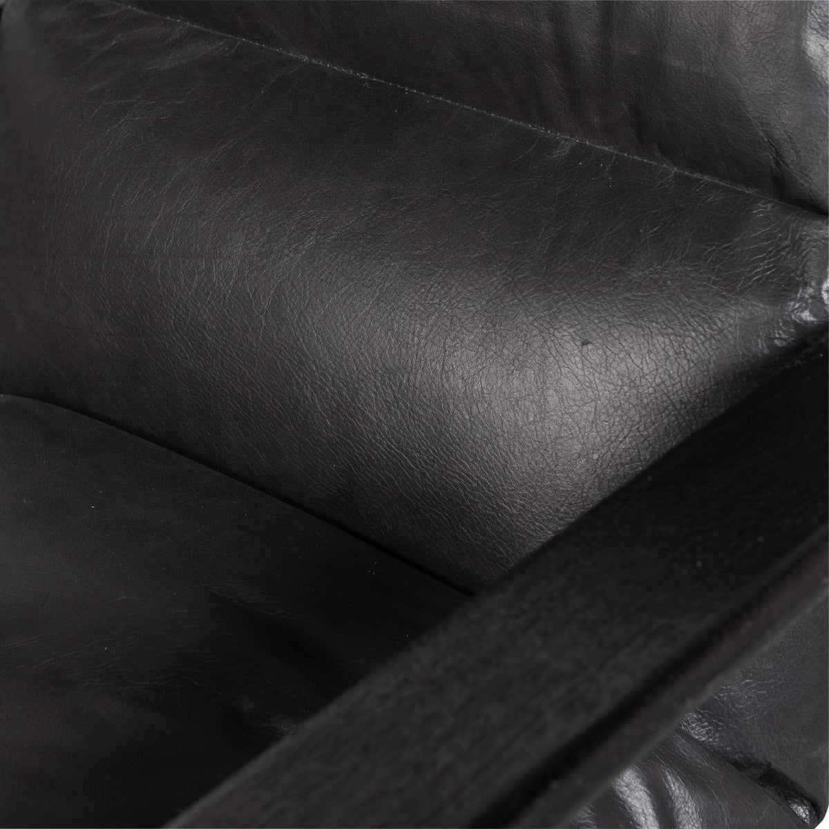 WOOOD Houston fauteuil leer Zwart