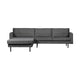 WOOOD Rodeo bank chaise longue links velvet Mountain
