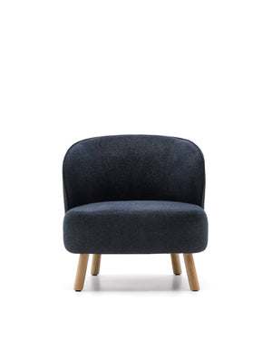 Kave Home Ulit fauteuil Dark Grey naturel