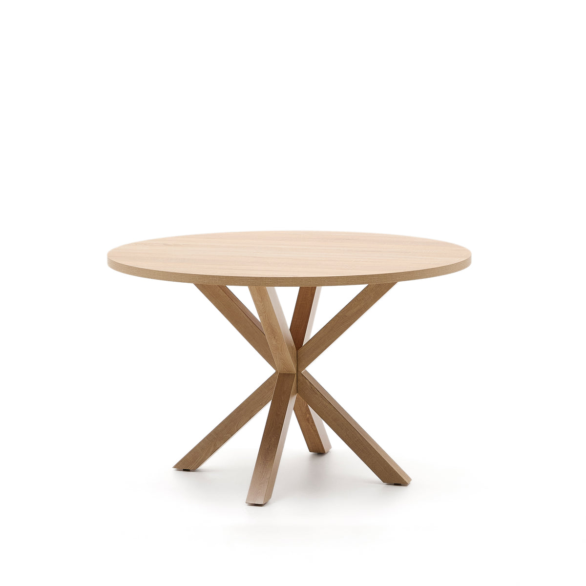 Kave Home Argo eettafel rond Ø120 cm Natural/Natural