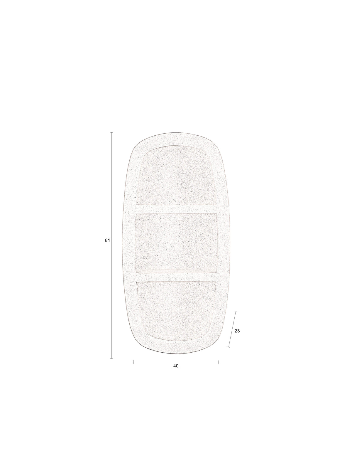 Dutchbone Veda wandkast 2 planken Beige