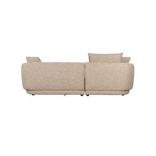Zuiver Stones 3-zitsbank Chaise Longue links Lichtbruin
