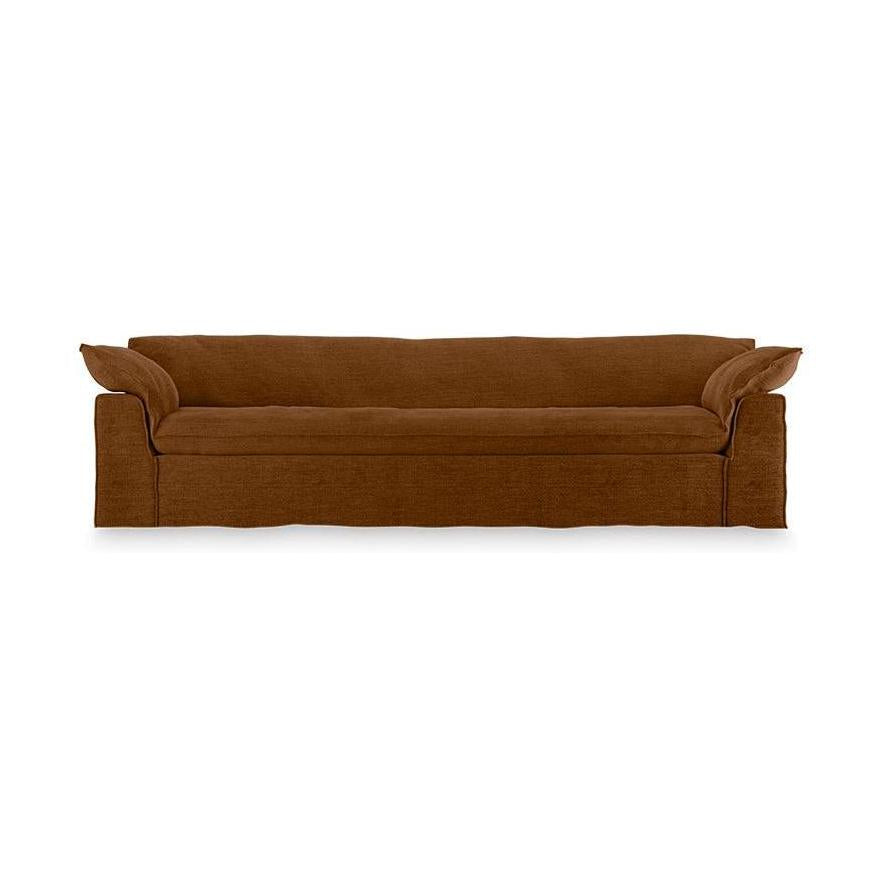 HKliving Nomad bank 305 cm Royal Velvet Caramel