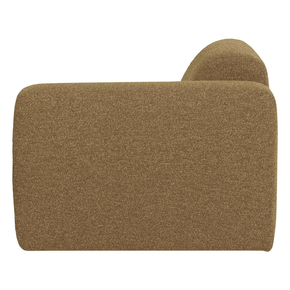 WOOOD Mojo Base 1-zits bank arm rechts bouclé Geel/Bruin
