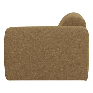 WOOOD Mojo Base 1-zits bank arm rechts bouclé Geel/Bruin