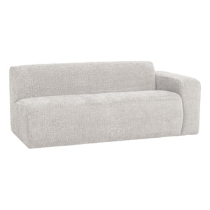WOOOD Mojo Base 2-zits bank arm rechts wollig Ecru