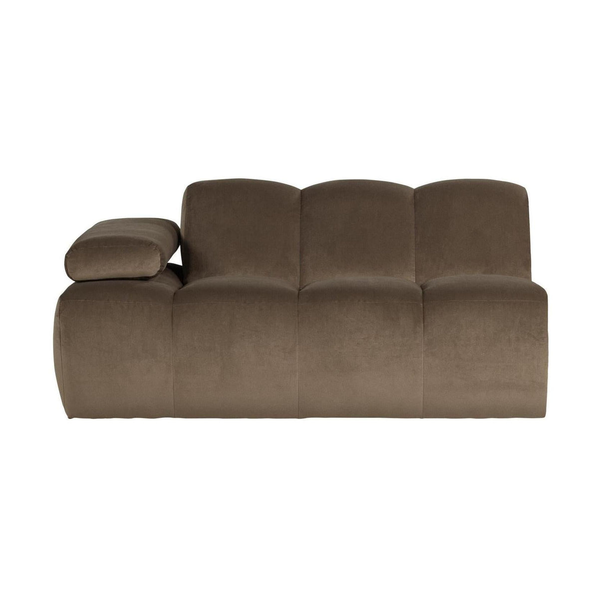 WOOOD Mojo 1,5-zits bank arm links velvet Taupe