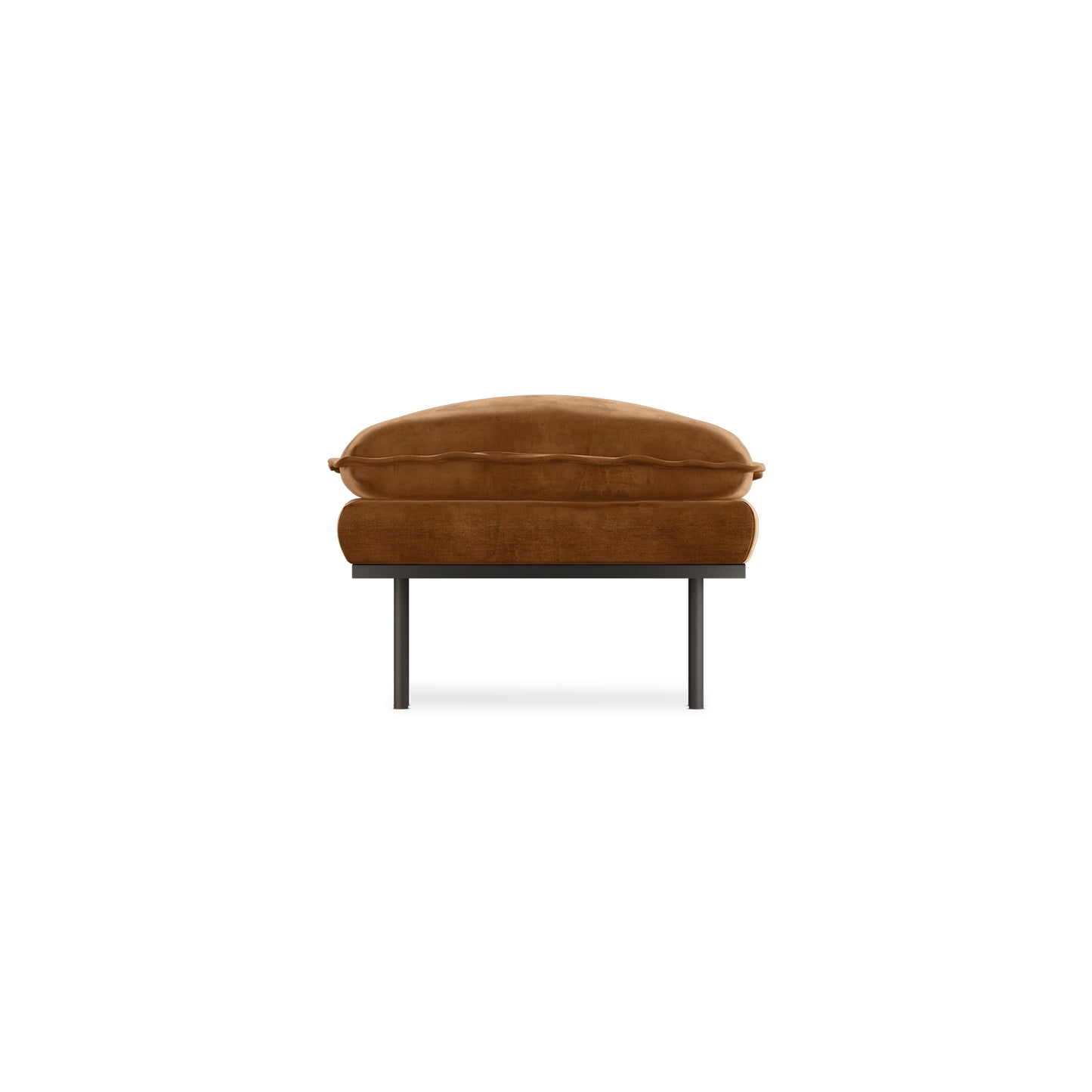 HKliving Retro hocker Royal Velvet Caramel