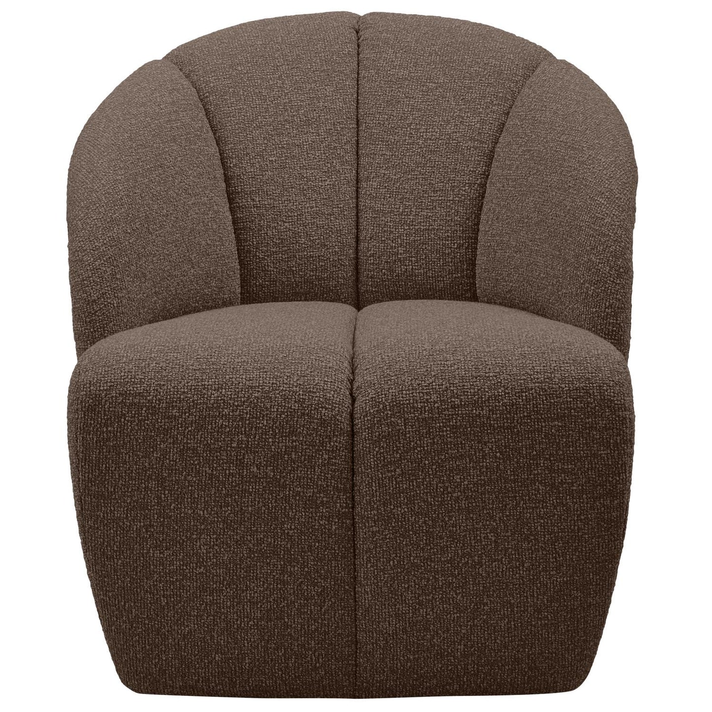 WOOOD Mojo draaifauteuil bouclé bruin melange