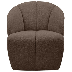 WOOOD Mojo draaifauteuil bouclé bruin melange