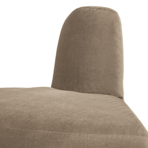 WOOOD Mojo Base eetbank hoek rond rugleuning velvet Khaki