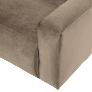 WOOOD Mojo Base 2-zits bank arm rechts velvet Khaki