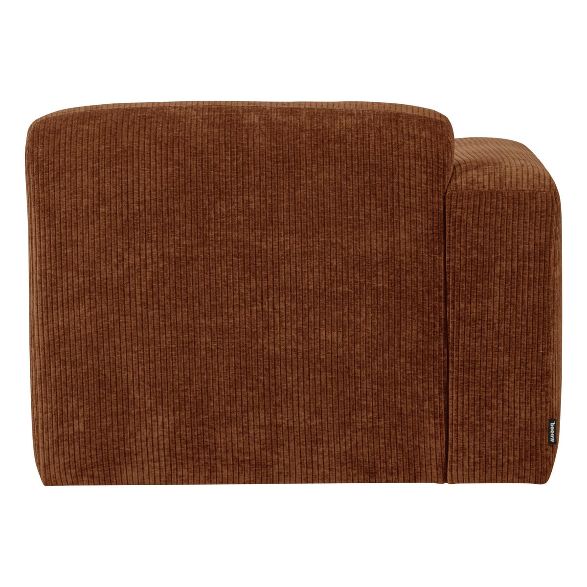 WOOOD Mojo Base 1-zits bank arm links rib Roestbruin